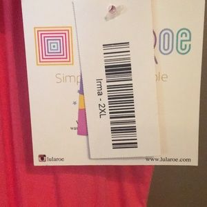LuLaRoe Tops - Coral 2XL Irma Tunic NWT LuLaRoe Tops - Coral 2XL Irma Tunic NWT